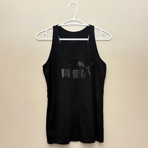 PUMA Black Racer Back Tank Top
